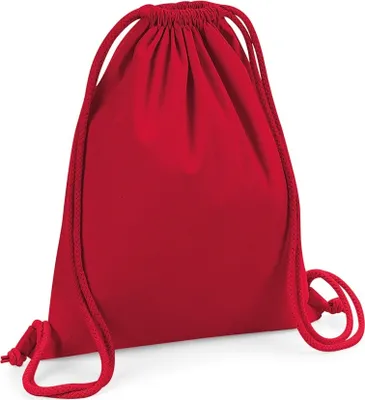 Produktbild von Westford Mill Turnbeutel, Baumwolle PC3554 (Einheitsgröße) (Rot)