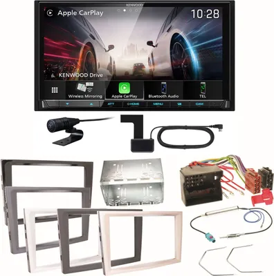 Produktbild von Kenwood DMX8021DABS CarPlay Einbauset für Opel Astra H Corsa D Zafira B Antara
