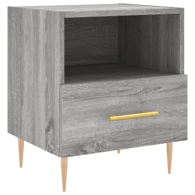 Produktbild von Nachttisch Grau Sonoma 40x35x47,5 cm Holzwerkstoff