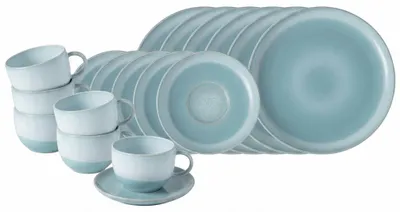 Produktbild von like. by Villeroy & Boch Perlemor Aqua Kaffeeservice 18-teilig