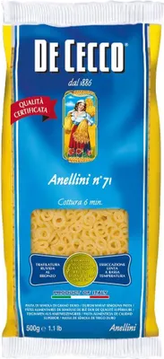 Produktbild von De Cecco Anellini - Suppennudeln - 500g
