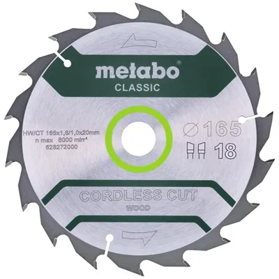 Produktbild von Metabo CordlessCutClassic 165x20 18 WZ 20