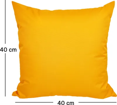 Produktbild von JACK 40x40cm Outdoor Lounge Kissen Dekokissen inkl. XXL-Füllung Wasserabweisend Sitzkissen Garten Stuhl Lotus Effekt, Farbe:Gelb
