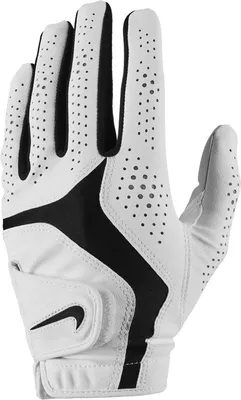 Produktbild von Nike - "Dura Feel X" Linkshänder Golf-Handschuh für Herren, PolyurethanKunststoff, Polyester, Nylon, Elasthan CS2731 (M) (Weiß)