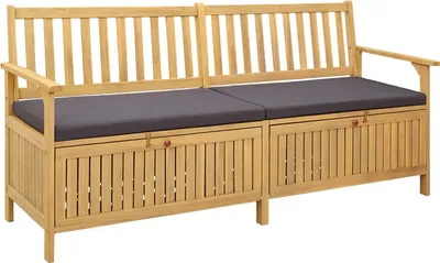 Obrázek produktu pro Úložná lavice s polštářem s úložištěm 170 x 63 x 84 cm