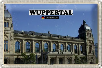 Produktbild von Blechschild Städte Wuppertal Deutschland Stadthalle 30x20cm