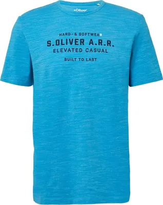 Produktbild von s.Oliver 2161564.62D1.M, T-Shirt, Erwachsener, Männlich, Türkis, M, Leger