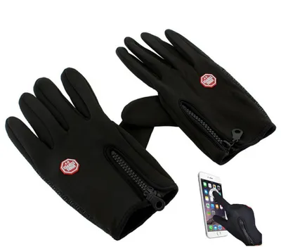 Produktbild von Touchscreen-Fahrradhandschuhe, isoliert, wasserdicht