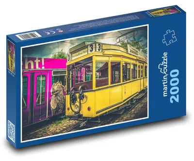 Obrázok produktu pre Puzzle 2000 Historická žltá električka - martinpuzzle