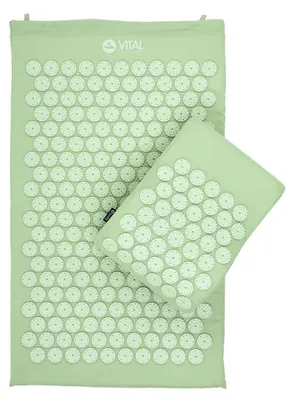 Zdjęcie produktu dla Zestaw do akupresury, kolor niebieski, mata 74 x 44 cm + poduszka 33 x 28 cm + torba do przenoszenia, hipoalergiczny