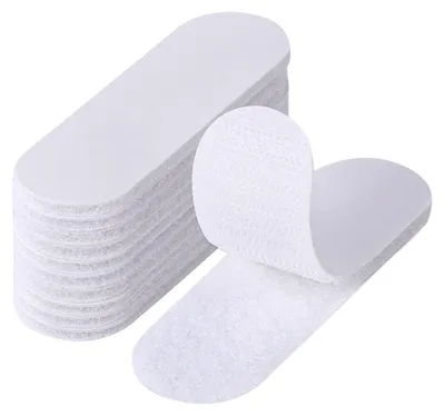 Productafbeelding van Zelfklevend Klittenband, 10 Paar, 30 x 100 mm, Wit
