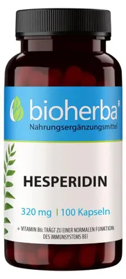 Obrázek produktu pro Hesperidin 320 mg – 100 kapslí – Bioherba