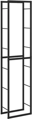 Produktbild von vidaXL Brennholzregal Schwarz 50x30x209 cm Stahl