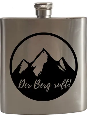 Produktbild von Der Berg ruft Flachmann mit Berglandschaft