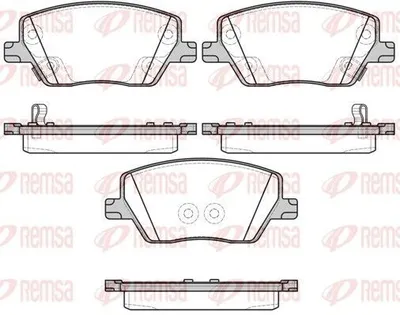 Produktbild von REMSA Bremsbeläge Satz Vorne Bremsklötze für FIAT TIPO Kombi (356) 1695.02