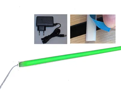 Produktbild von 4693 LED RGB Leuchte Kunststoff-Weiß 1 x 125cm 4-Zonen Fernbedienung