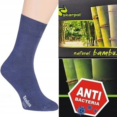 Produktbild von Skarpol Herren Bambussocken Gr. 42-44 antibakteriell atmungsaktiv