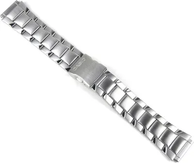Produktbild von Casio Ersatzband Uhrenarmband Edelstahl Silberfarben AW-S90D AW-S90