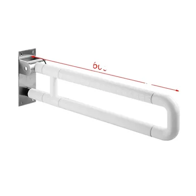 Obrázek produktu pro Bezpečnostní podpěra skládacího WC, prostorově úsporný design, vysoká nosnost , bílá barva