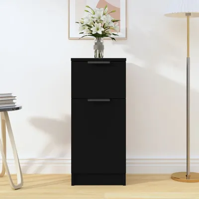 Obrázok produktu pre vidaXL Príborník čierny 30x30x70 cm Materiál dreva