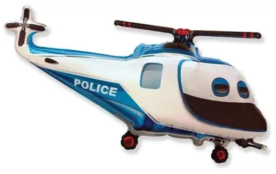 Produktbild von Folienballon, 61 cm, Polizeihubschrauber - Godan