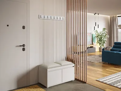 Obrázek produktu pro Předsíňová stěna CLENZE 9 - bílá / béžová