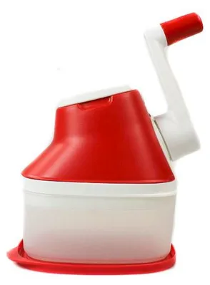 Produktbild von TUPPERWARE Chef Mahl-Chef rot-weiß Reibe Käsereibe Grate N Store Multi-Mühle