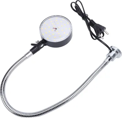 Immagine prodotto di Lampada LED per macchine 15 W con base magnetica a collo d'oca flessibile da 50 cm, lampada per utensili da officina per tornio, banco da lavoro, sistema fognario, industria, EU-S
