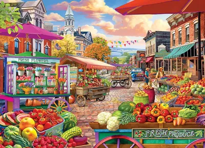 Produktbild von Main Street Market by Bigelow Illustrations