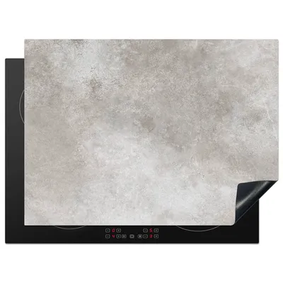 Produktbild von KitchenYeah© Herdabdeckplatte Beton - Grau , 71x52cm, Küche Deko, Glaskeramikkochfeld Herdabdeckung, Abdeckplatte fùr Kochfeld