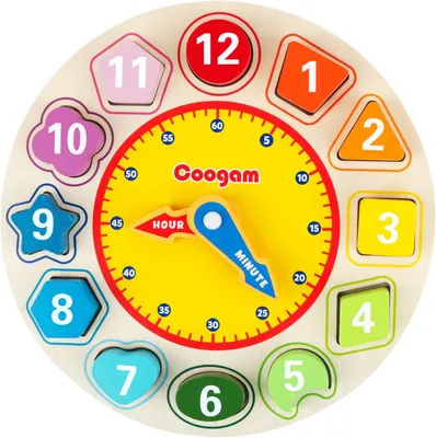 Produktbild von Holz-Sortieruhr – Lernspielzeug, Anzahl der Bausteine, Puzzle, Stapelsorter, Montessori, frühe Förderung, pädagogisches Spielzeug, Geschenk