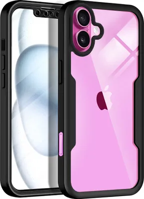 Produktbild von Techsuit ColorVerse 360 Hülle mit Schutzfolie für Apple iPhone 16 Plus - Schwarz