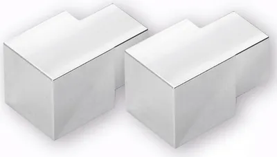 Produktbild von Eckstück Dural Squareline Aluminium Grau 11 mm
