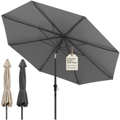 Produktbild von Arvioo Sonnenschirm Ø300cm mit Kurbel, Gartenschirm Sonnenschutz ohne Ständer, Balkonschirm UV Schutz 50+, Neigbar Strandschirm Knickbar, Marktschirm