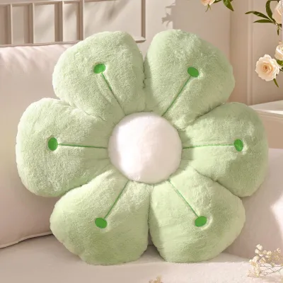 Image de Coussin décoratif vert, coussin de sol de 40 cm, idéal pour canapé et lit