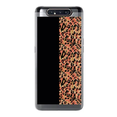 Produktbild von MuchoWow® Handyhülle Schutzhülle Hülle für Samsung Galaxy A80 Pantherdruck - Gold - Schwarz Silikon Softcase Handy Hülle - Schutzdeckel