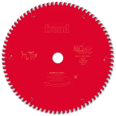 Image de Lame pour scie circulaire portative FREUD - Ø305 2,6/2 AL30 Z80 TPB 0° - F03FS09891 -FR29M001M