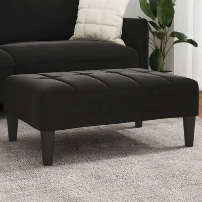 Produktbild von Möbel Fußhocker Schwarz 77x55x31 cm Samt - Fußhocker 4007387