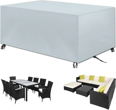 Image de Housse imperméable pour table de terrasse, 420D, résistante aux UV, 220 x 90 x 50 cm