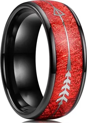 Produktbild von Exklusiver Herrenring Arrow Ring - Rot/67mm KP32495