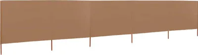 Obrázek produktu pro vidaXL 5-dílná tkanina Windbreak 600 x 160 cm Taupe
