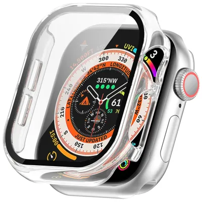 Obrázek produktu pro Pro Apple Watch Series 11 / 10 42mm Plastové pouzdro PC Smart Watch + ochranné tvrdé sklo Transparentní