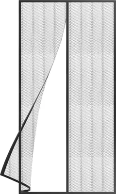 Produktbild von Grafner magnetisches Tür Fliegengitter, 100 x 210 cm, kinderleichte Klebemontage ohne Bohren, Magentvorhang für Balkontür Terrassentür Kellertür Schiebetür, Magnetvorhang Moskitonetz Magnet Tür