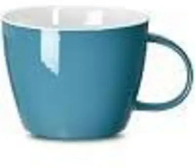 Immagine prodotto di Tazza jumbo in Vetroceramica, capacità 900 ml, colore blu acqua, ideale per zuppe, con manico, adatta al lavaggio in lavastoviglie