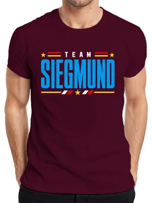 Produktbild von Team Siegmund Heimat Stolz Patriotismus Statement Sarkasmus Herren T-Shirt, Burgundy, L