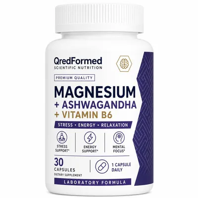 Image de MAGNÉSIUM + ASHWAGANDHA + VITAMINE B6 - 30 gélules