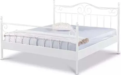 Produktbild von Metallbett Virgina – 160 x 200 cm / weiß