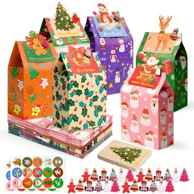 Produktbild von Adventskalender mit 24 Weihnachtspäckchen und Karten