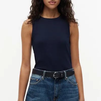 Immagine prodotto di Tops Mujer Del Marchio Tommy Hilfiger Del Modello Ww0ww50025 Multistripe Tank Top Blu