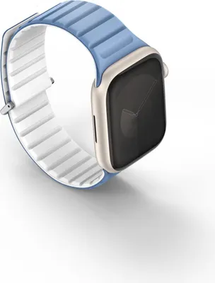 Produktbild von Uniq Revix Evo, Gurt, Smartwatch, Blau, Weiß, Apple, Apple Watch 42/41/40mm, Silikon, Edelstahl